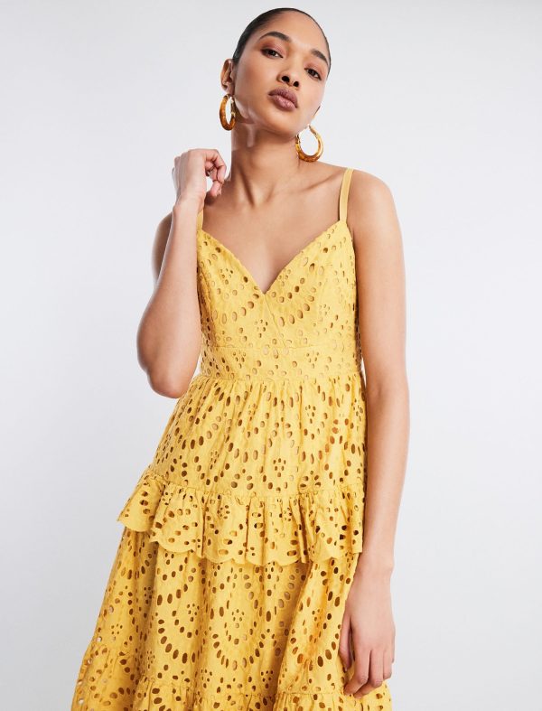 Bcbg Camille Eyelet Lace Midi Dress - Image 8