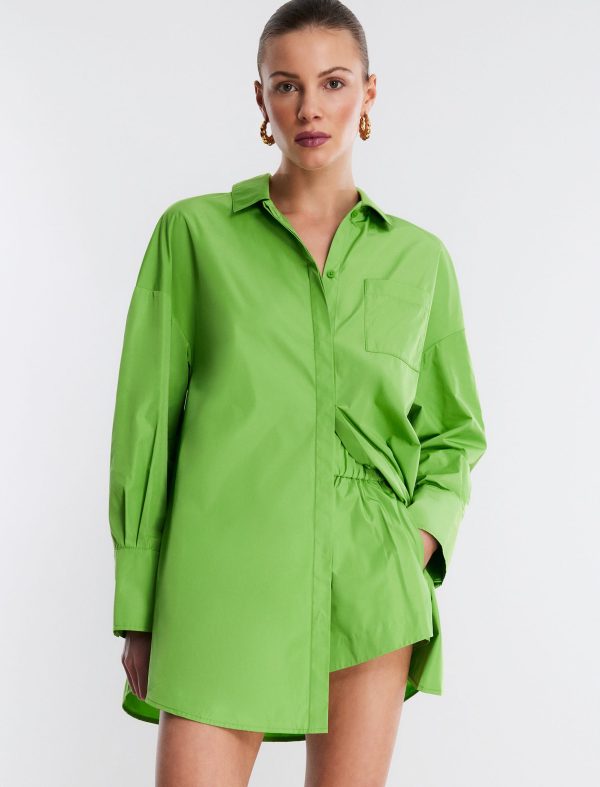 Bcbg Collared Button-Up Top