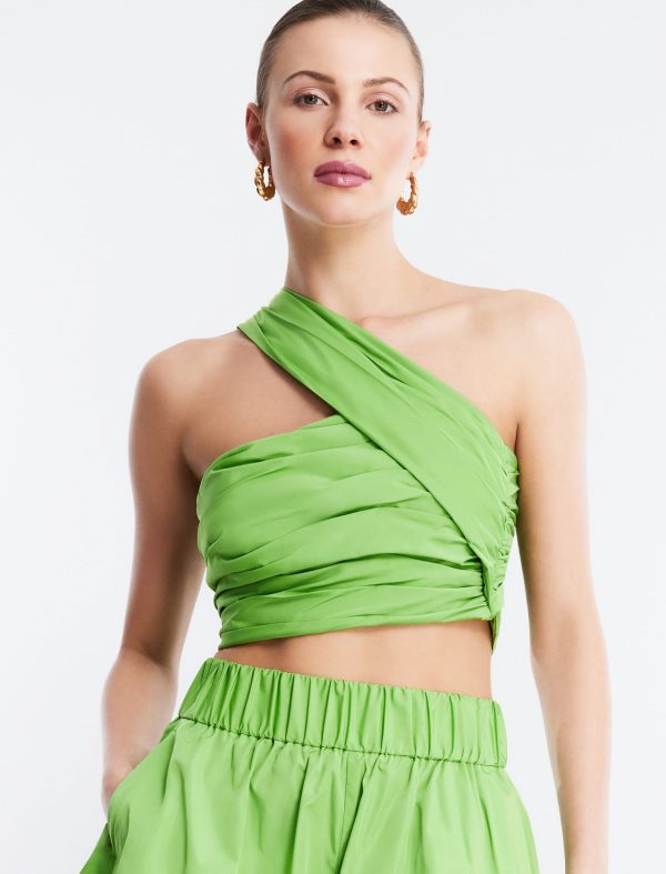 Bcbg Kat One Shoulder Crop Top - Image 2