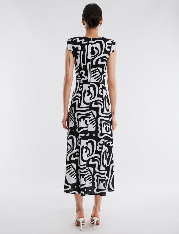 Bcbg Orion Bold Shoulder Midi Dress - Image 5