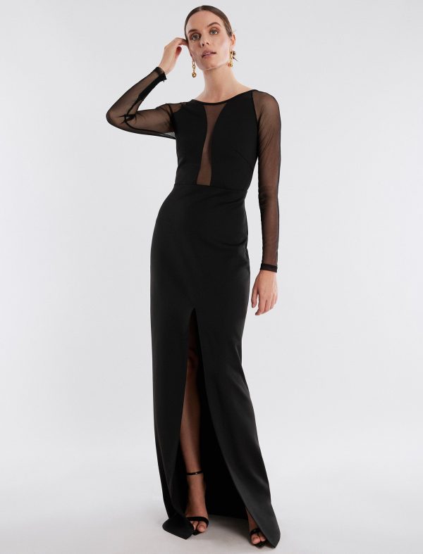 Bcbg Freya Sheer Illusion Gown