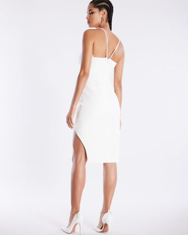 Bcbg DRESS Aida Plunging Halter Midi Dress - Image 4