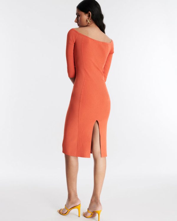 Bcbg Dexter Off-The-Shoulder Midi Dress - Image 4