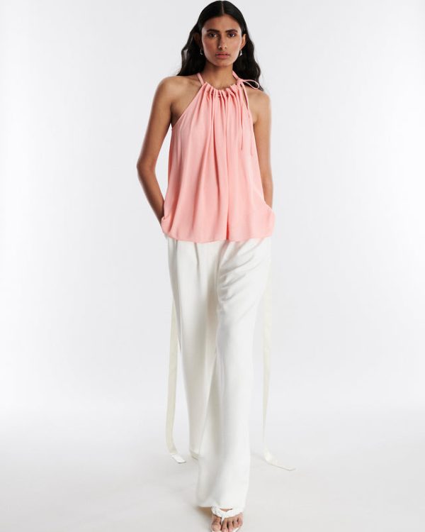 Bcbg Neck Tie Halter Top - Image 5