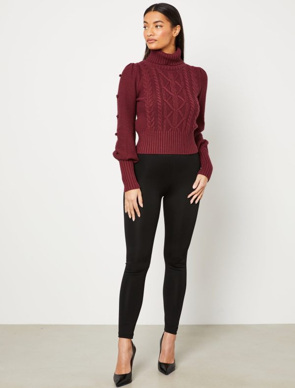 Bcbg Cable Knit Turtleneck Sweater - Image 17