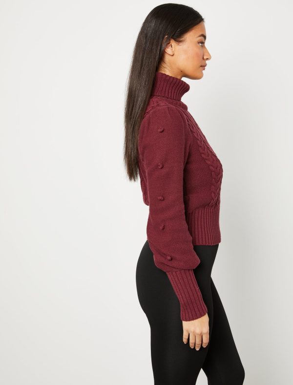 Bcbg Cable Knit Turtleneck Sweater - Image 19