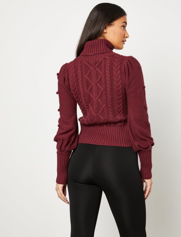 Bcbg Cable Knit Turtleneck Sweater - Image 20