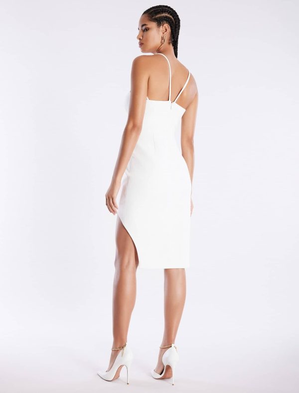 Bcbg Aida Plunging Halter Midi Dress - Image 4