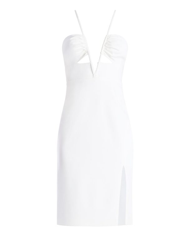 Bcbg Aida Plunging Halter Midi Dress - Image 7