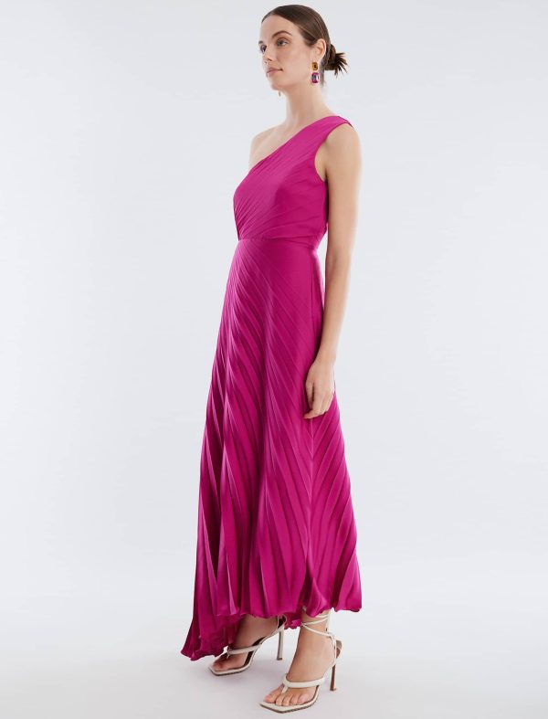 Bcbg Gown Acacia One Shoulder Satin - Image 3