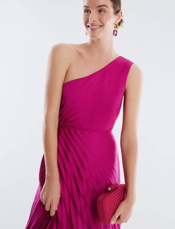 Bcbg Gown Acacia One Shoulder Satin - Image 5