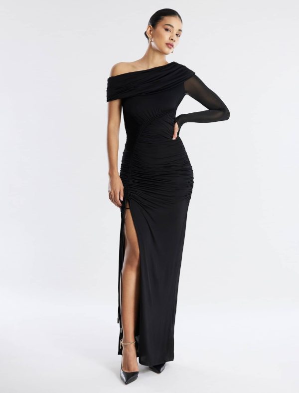 Bcbg Pallas One Shoulder Ruched Gown - Image 5