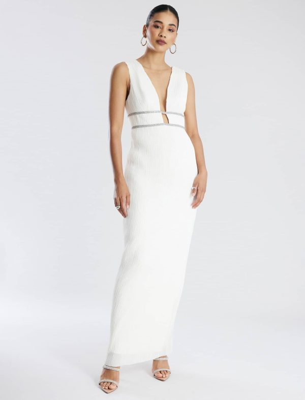 Bcbg Clara Pleated Gown