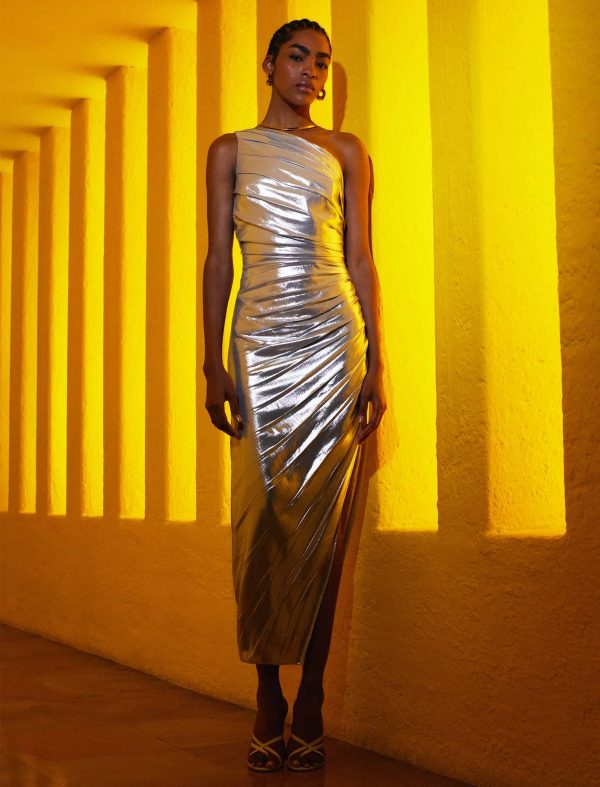 Bcbg Anais Sunburst Pleated Gown - Image 7