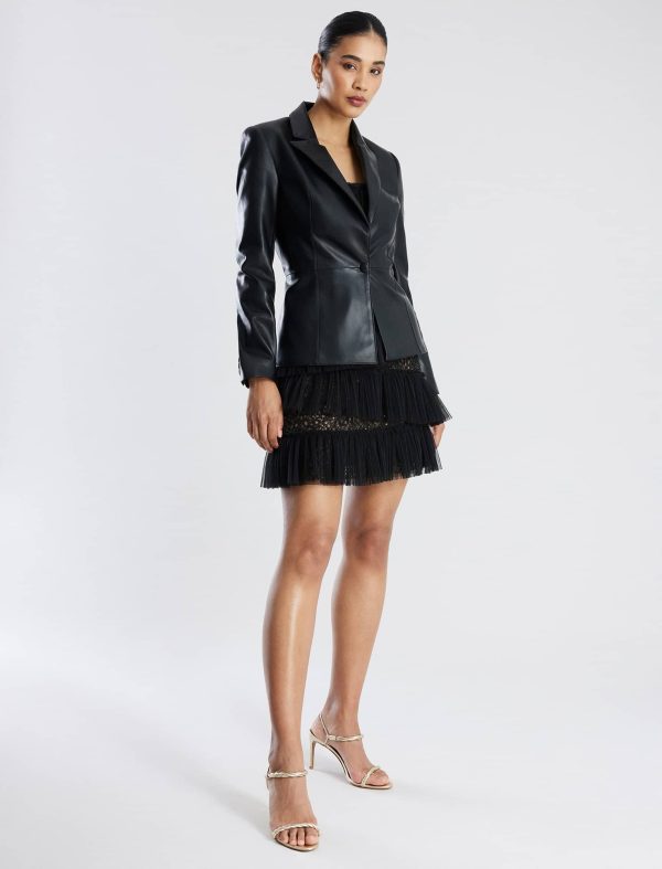 Bcbg Smith Faux Leather Blazer - Image 3