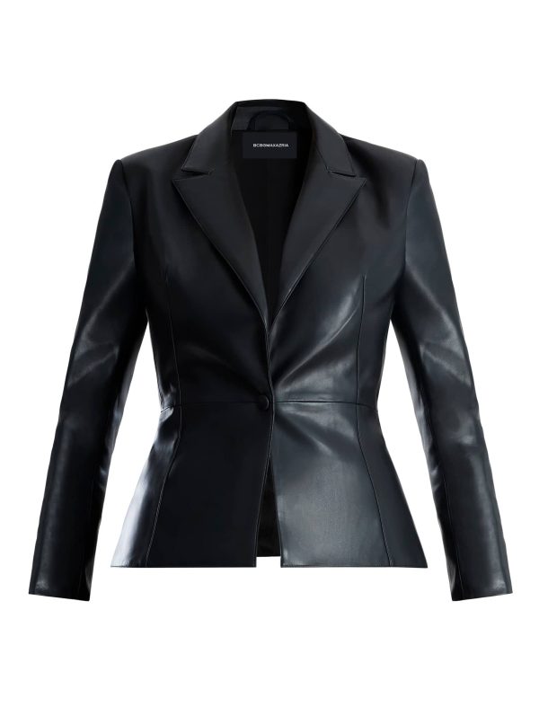 Bcbg Smith Faux Leather Blazer - Image 7