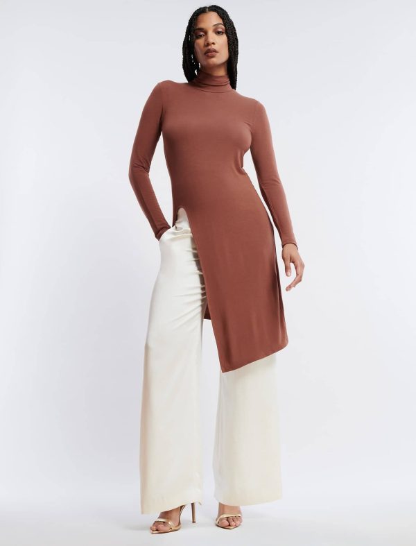 Bcbg Asymmetrical Turtleneck Top - Image 2