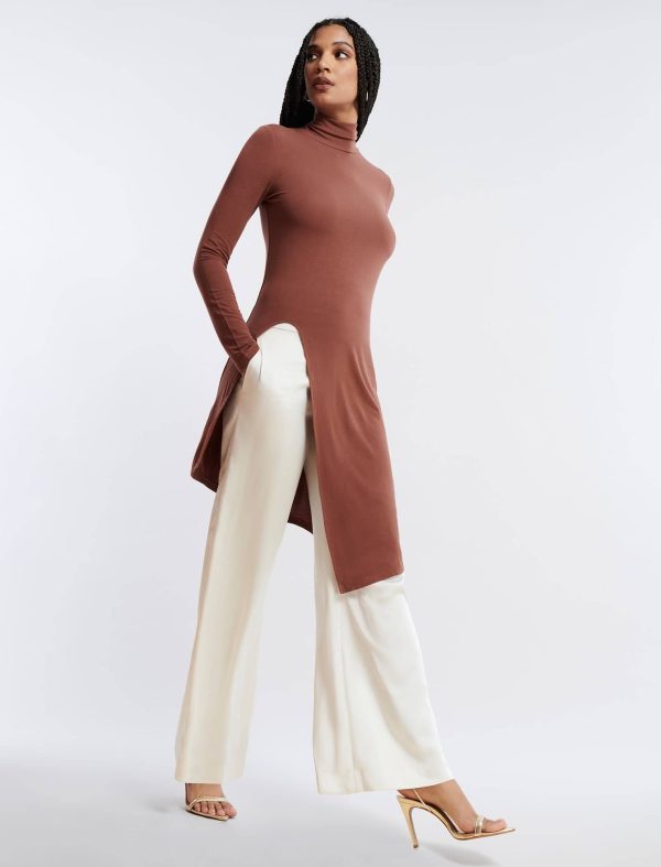 Bcbg Asymmetrical Turtleneck Top - Image 3