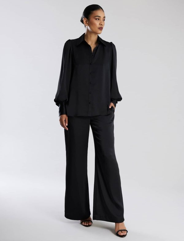 Bcbg Satin Wide-Leg Trouser - Image 2