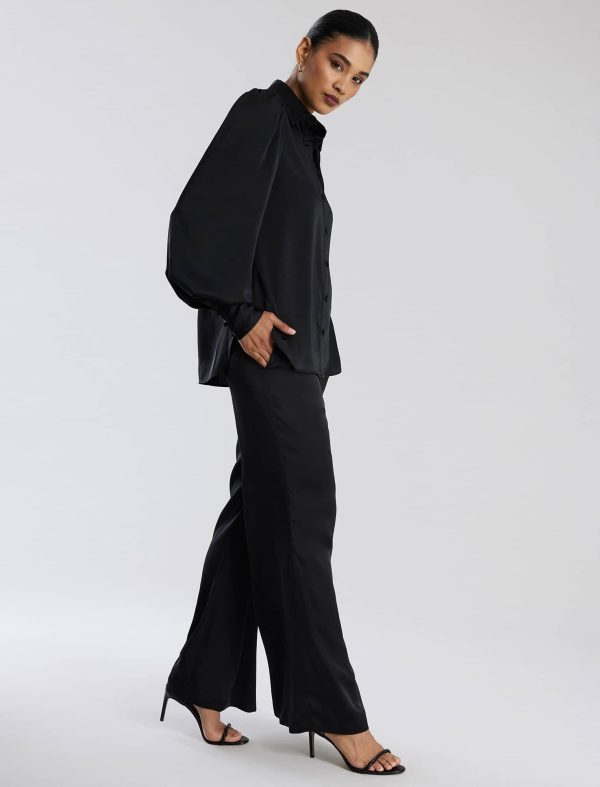 Bcbg Satin Wide-Leg Trouser - Image 3