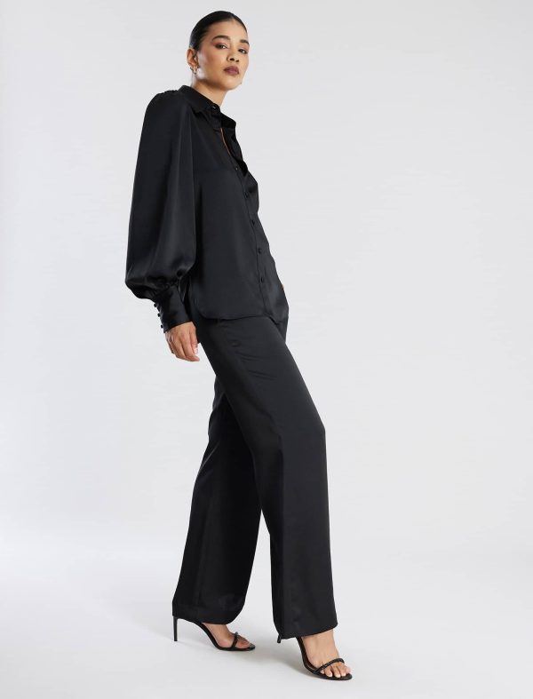 Bcbg Satin Wide-Leg Trouser - Image 5