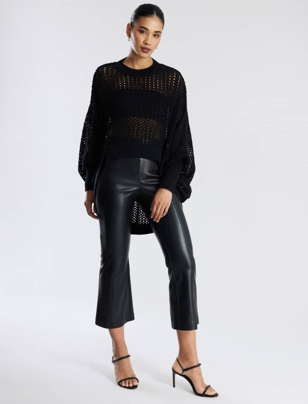 Bcbg Faux Leather Crop Pant - Image 5