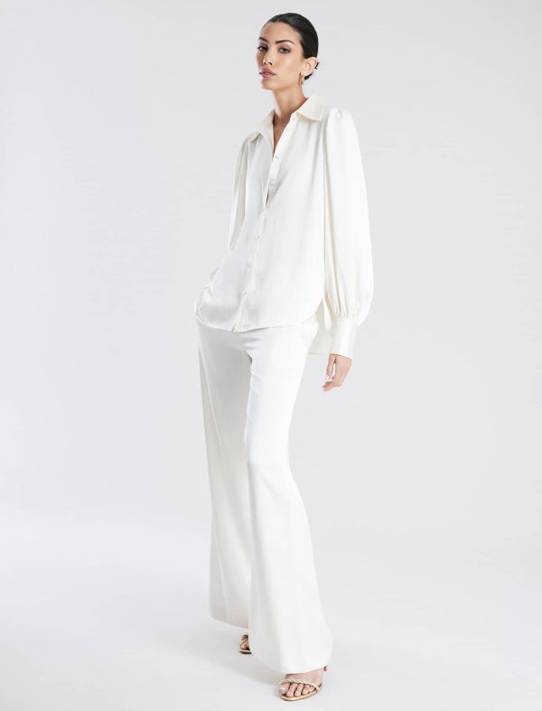 Bcbg Satin Wide-Leg Trouser - Image 2