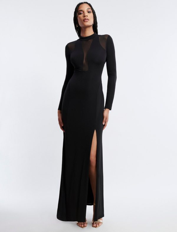 Bcbg Marlo Mock Neck Illusion Gown - Image 5