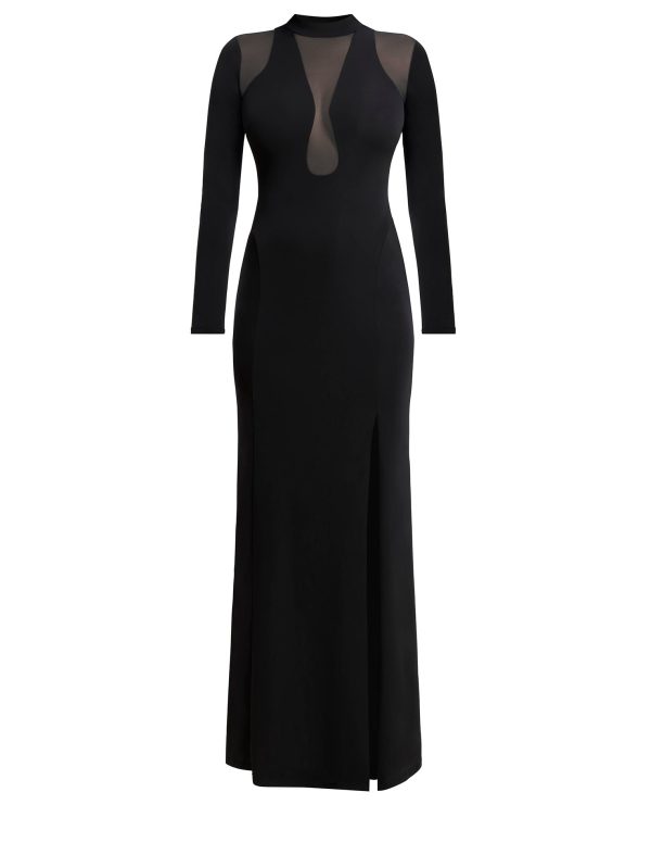 Bcbg Marlo Mock Neck Illusion Gown - Image 7