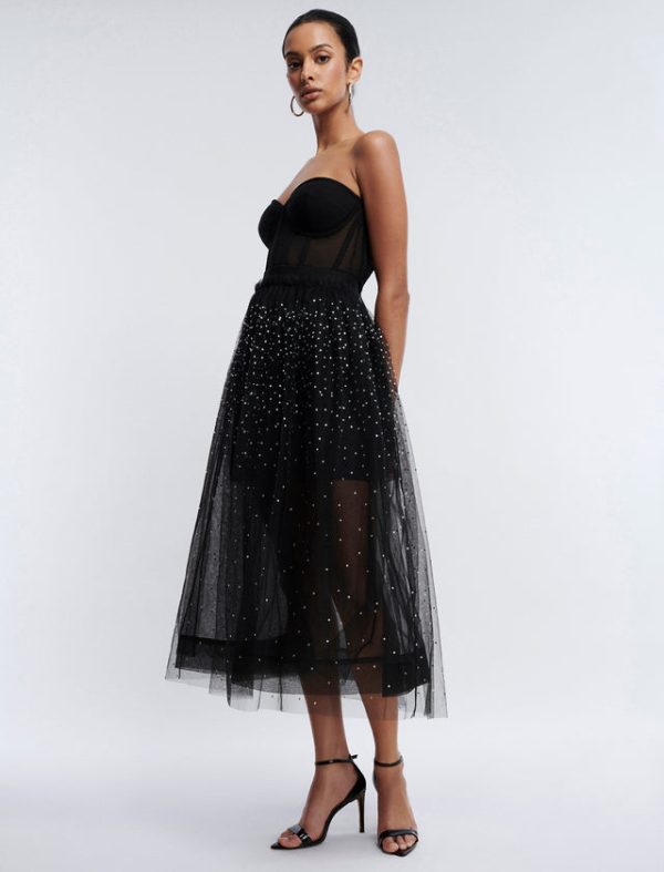 Bcbg Tulle Sparkle Midi Skirt - Image 3