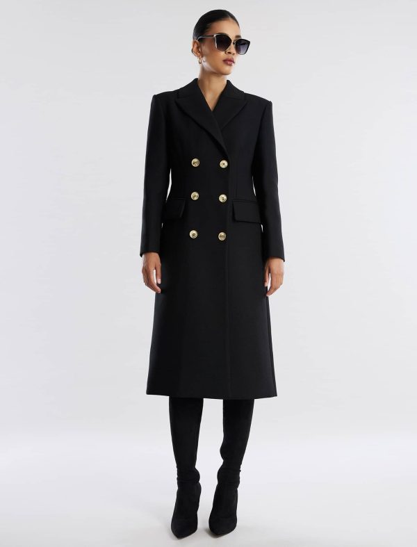 Bcbg Classic Double-Breasted Fit-And-Flare Coat - Image 5