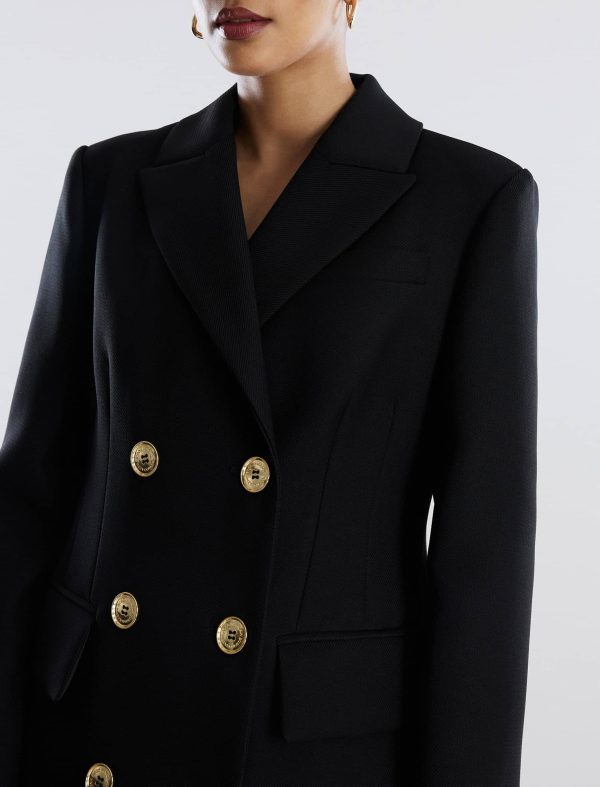 Bcbg Classic Double-Breasted Fit-And-Flare Coat - Image 6