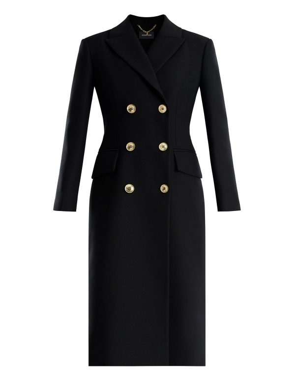 Bcbg Classic Double-Breasted Fit-And-Flare Coat - Image 7