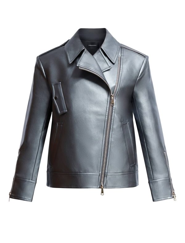 Bcbg Faux Leather Biker Jacket - Image 8