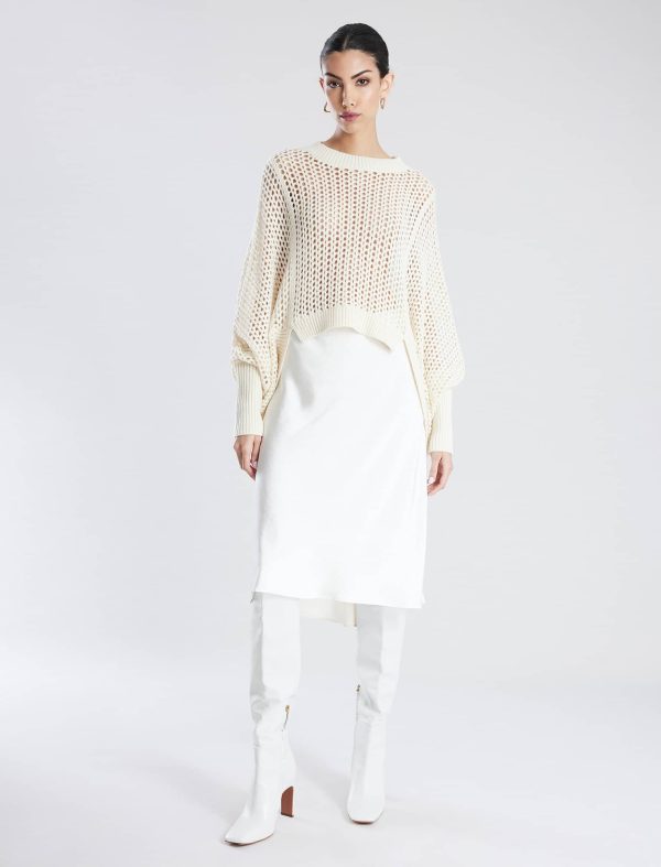 Bcbg Open Knit High-Low Cocoon Sweater - Image 2