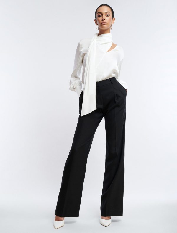 Bcbg Wide-Leg Creased Trouser