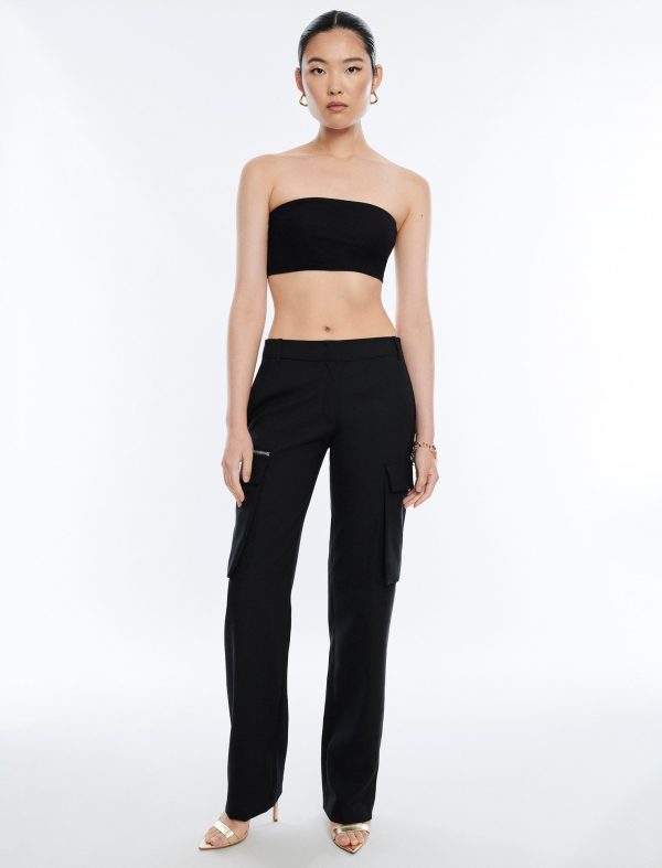 Bcbg Wide-Leg Cargo Pant