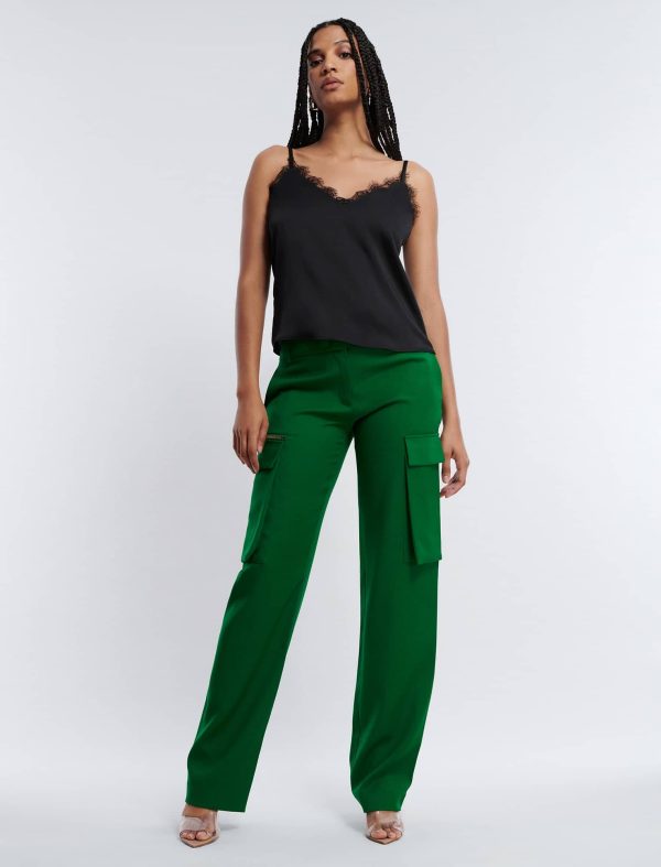 Bcbg Wide-Leg Cargo Pant