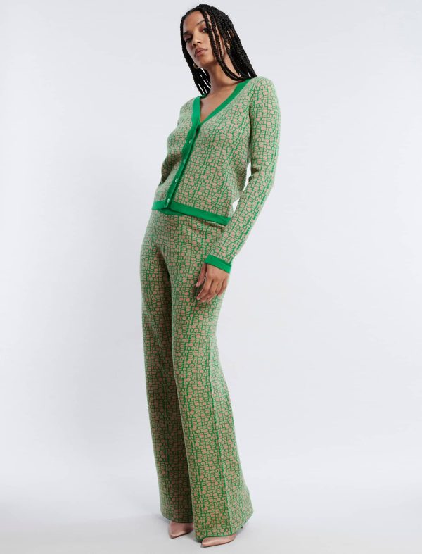 Bcbg Wide-Leg Knit Logo Trouser - Image 3