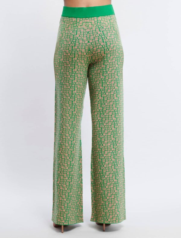 Bcbg Wide-Leg Knit Logo Trouser - Image 4