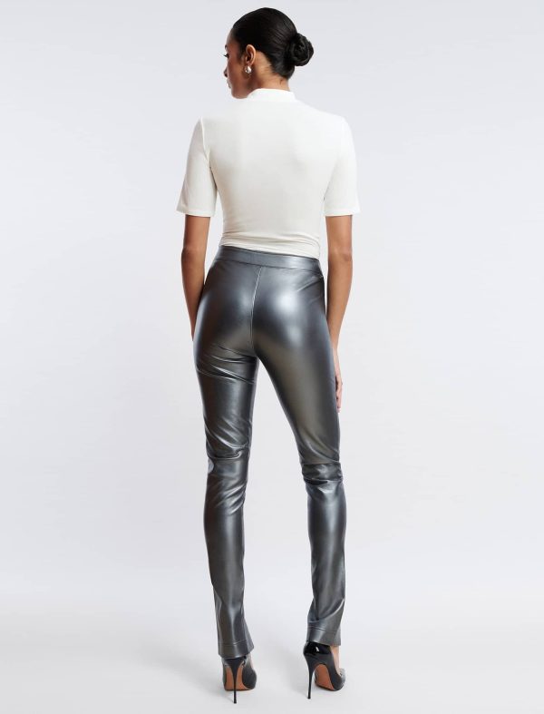 Bcbg Faux Leather Slim Pant - Image 4