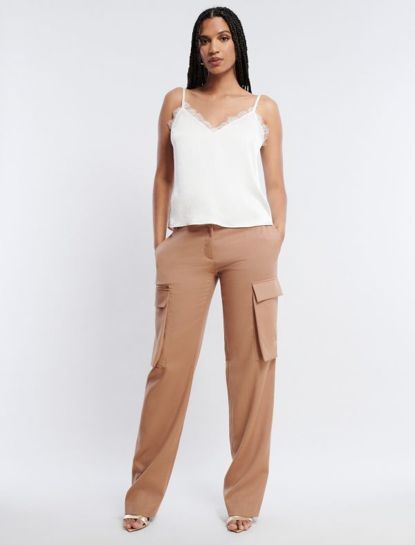 Bcbg Wide-Leg Cargo Pant