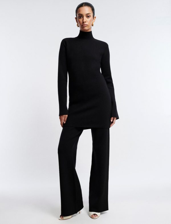 Bcbg Long Sleeve Mock Neck Top