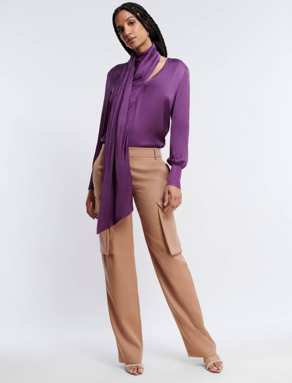 Bcbg Balloon Sleeve Scarf Top - Image 2