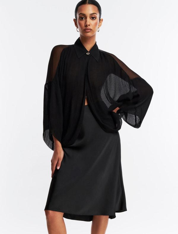 Bcbg Button-Up Cape Top - Image 2