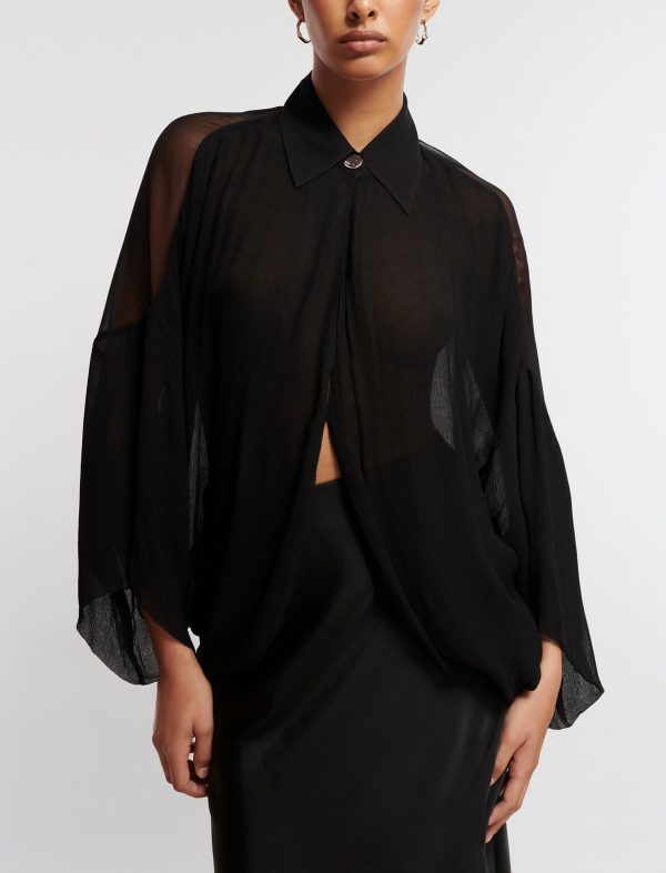 Bcbg Button-Up Cape Top - Image 3