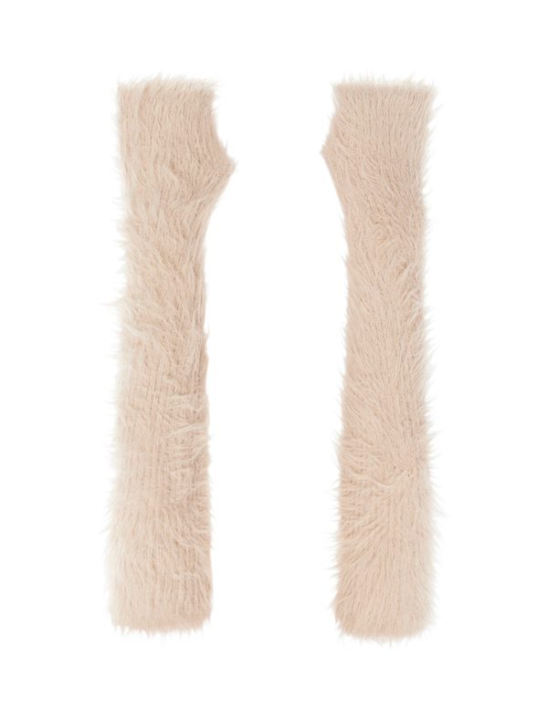 Bcbg Fingerless Opera Gloves Camel