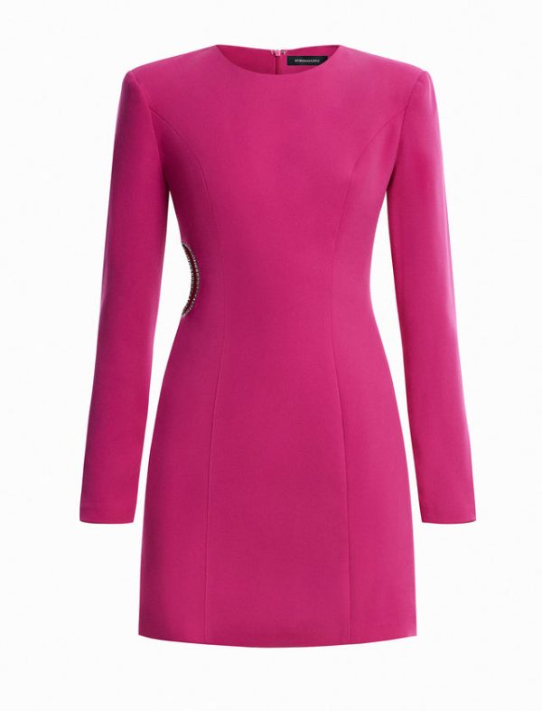 Bcbg Dahlia Cutout Mini Dress Magenta - Image 8