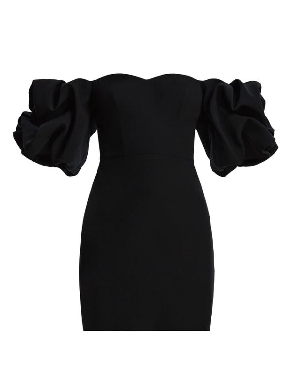 Bcbg Bryony Off-The-Shoulder Mini Dress Black - Image 7