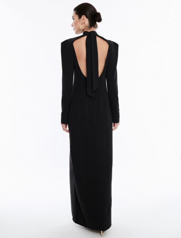 Bcbg Beatrix Mock Neck Gown Black Beauty - Image 2